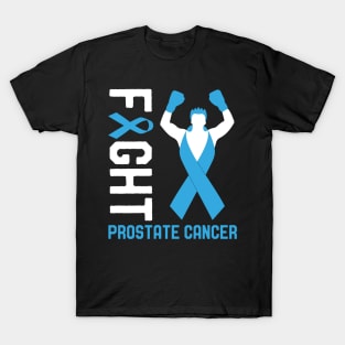 Fight Prostate Cancer Awareness Month Day Survivor Ribbon T-Shirt